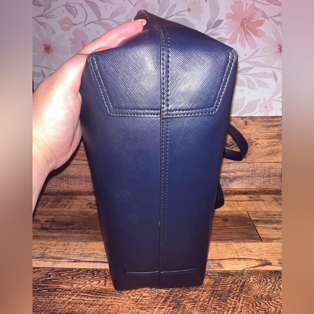 Kate Spade Blue Leather Tote Bag - Picture 3 of 11
